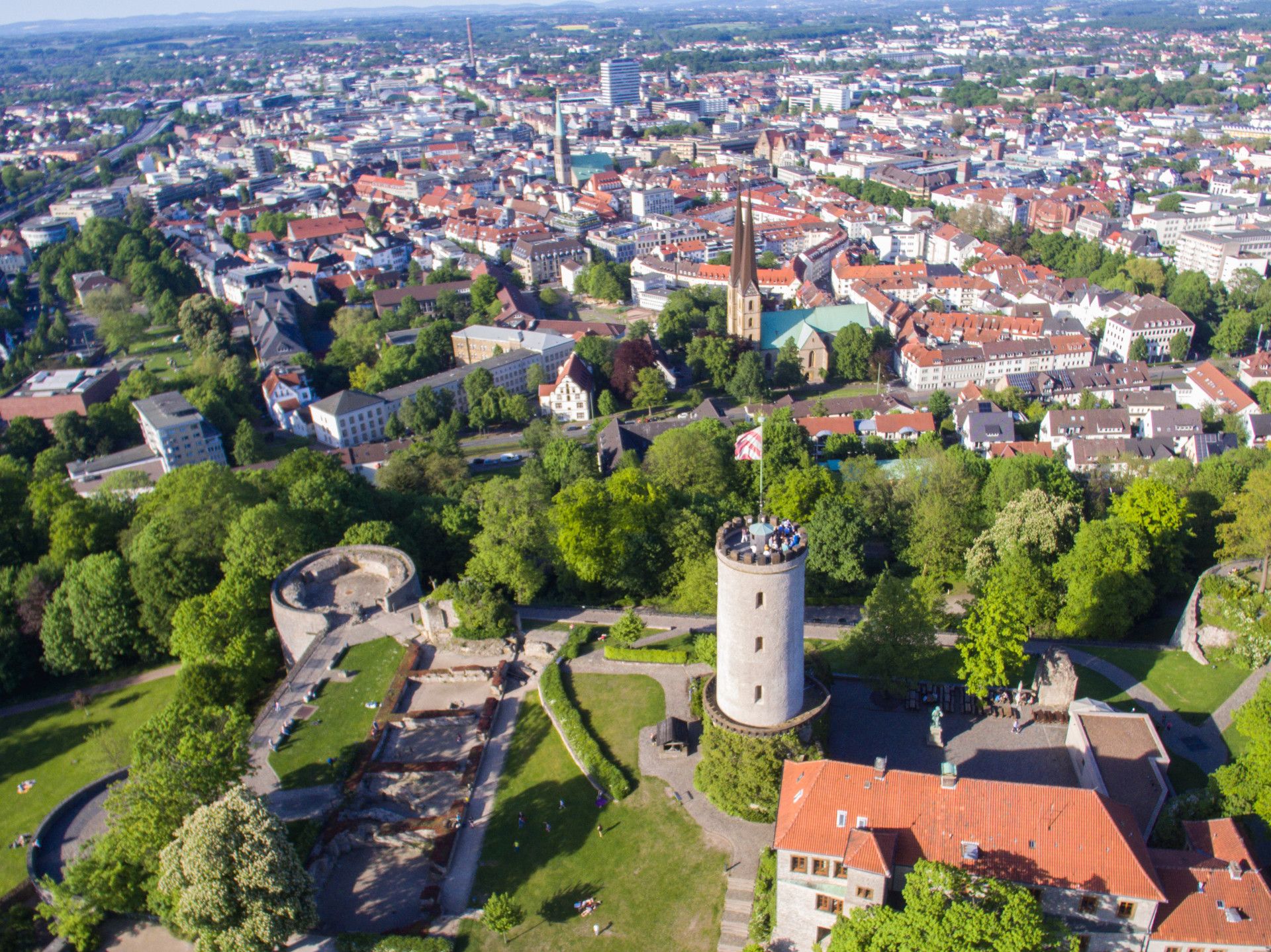 Ausblick auf Bielefeld und Sparrenburg