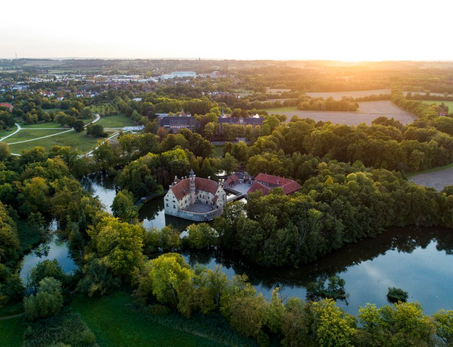 Burg Vischering ist eine der ältesten Wasserburgen des Münsterlands