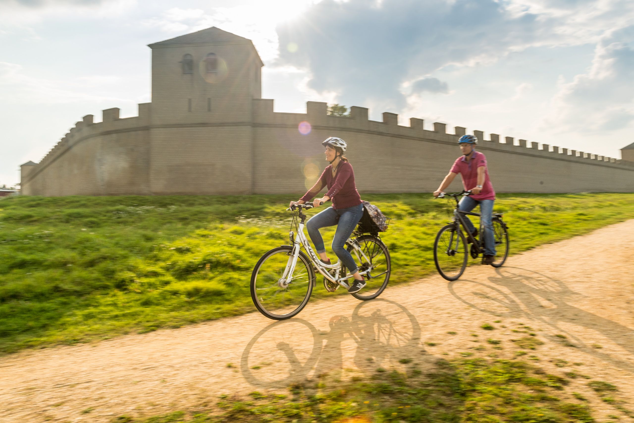 Radfahrer in Xanten