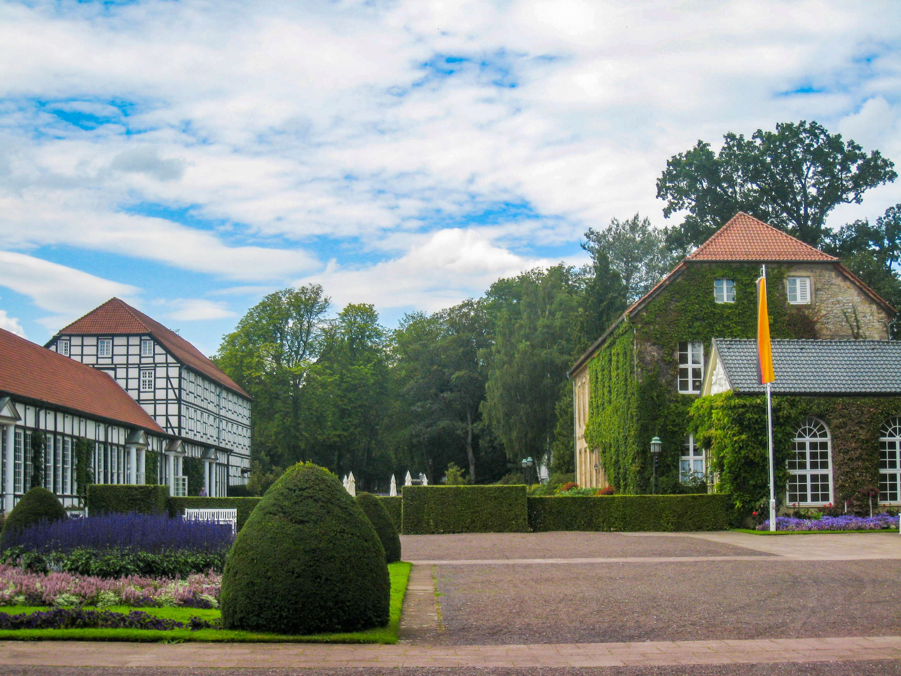 Fachwerkhäuser im Gräflichen Park Bad Driburg