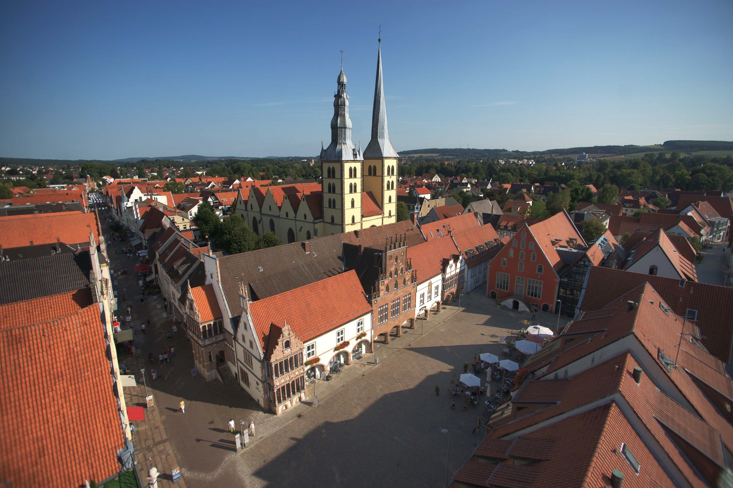 Der Marktplatz in Lemgo