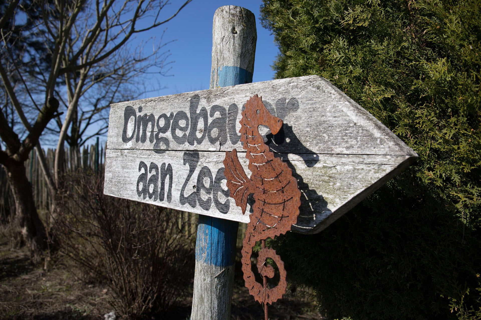 Wegweiser Dingebauer aan Zee, Niederrhein