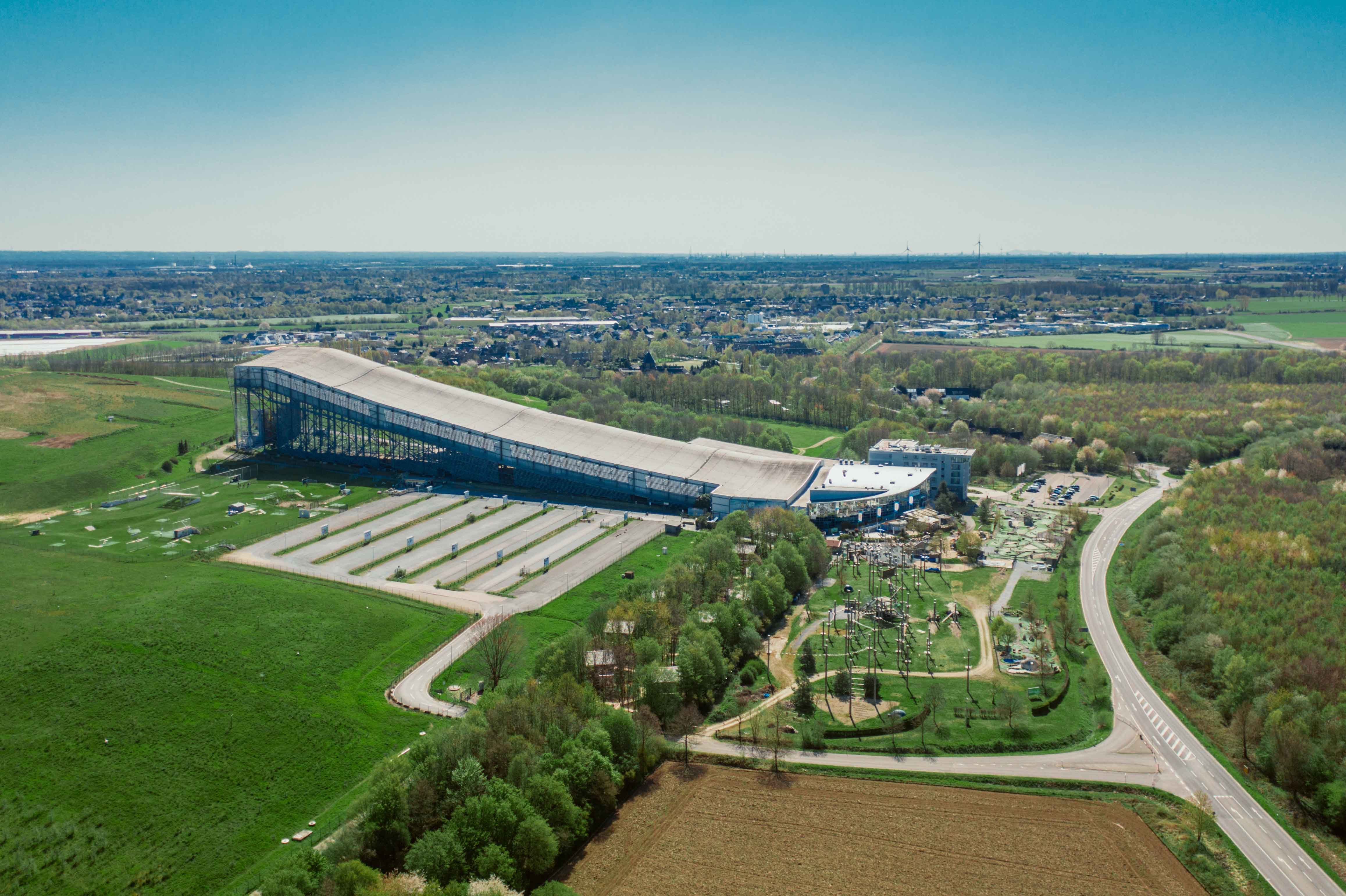 Alpenpark Neuss Drohnenaufnahme