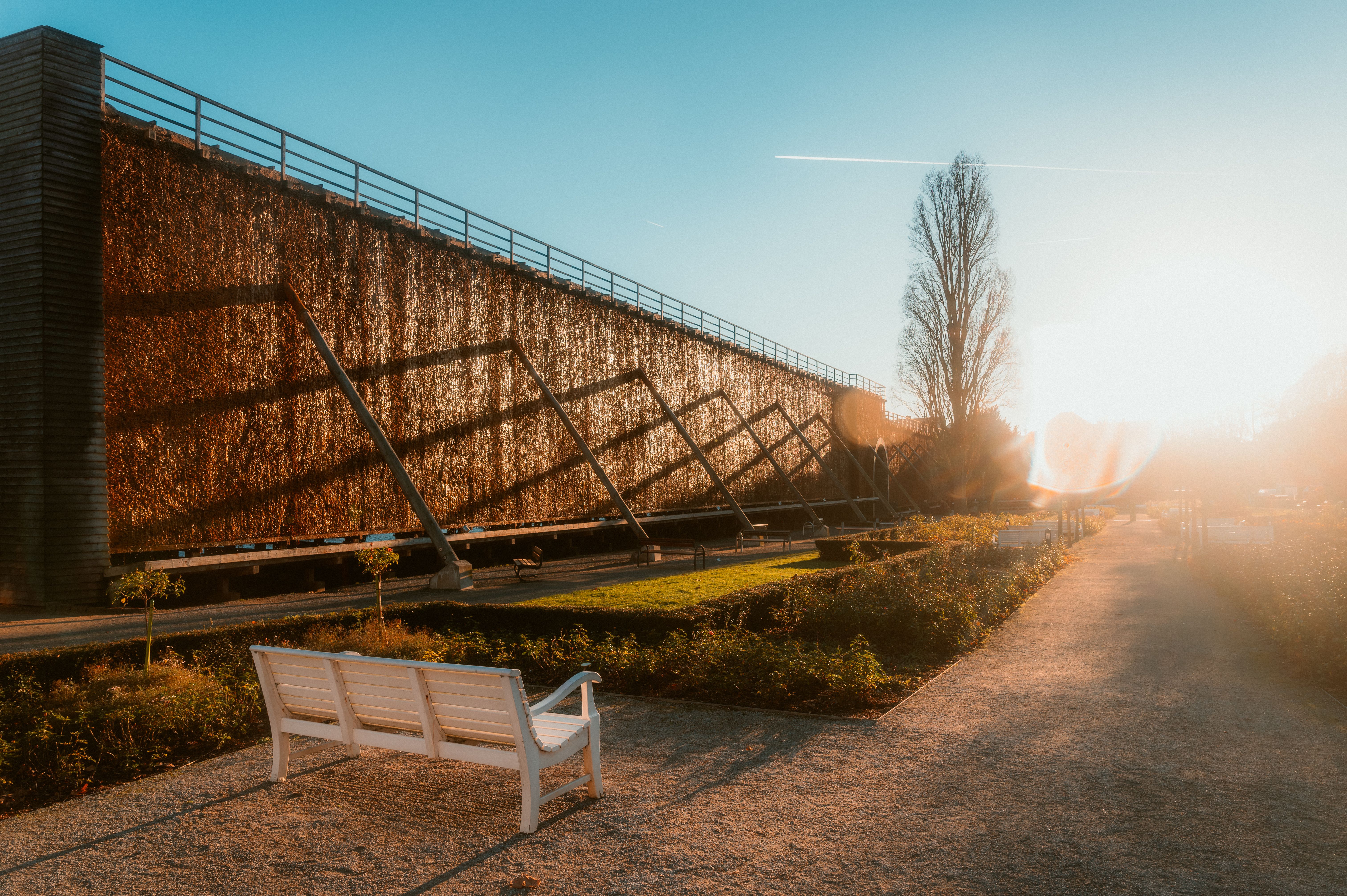 Das Gradierwerk in Bad Salzuflen bei Sonnenschein