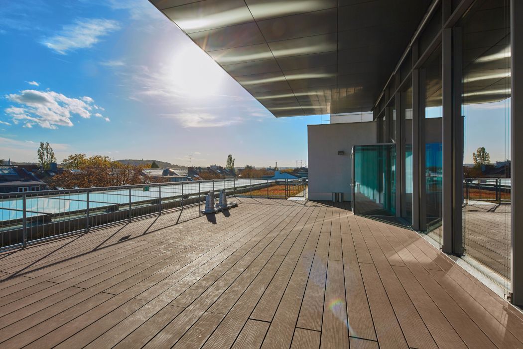 Die Dachterrasse des LVR-LandesMuseums bietet einen wunderbaren Ausblick auf die Skyline von Bonn