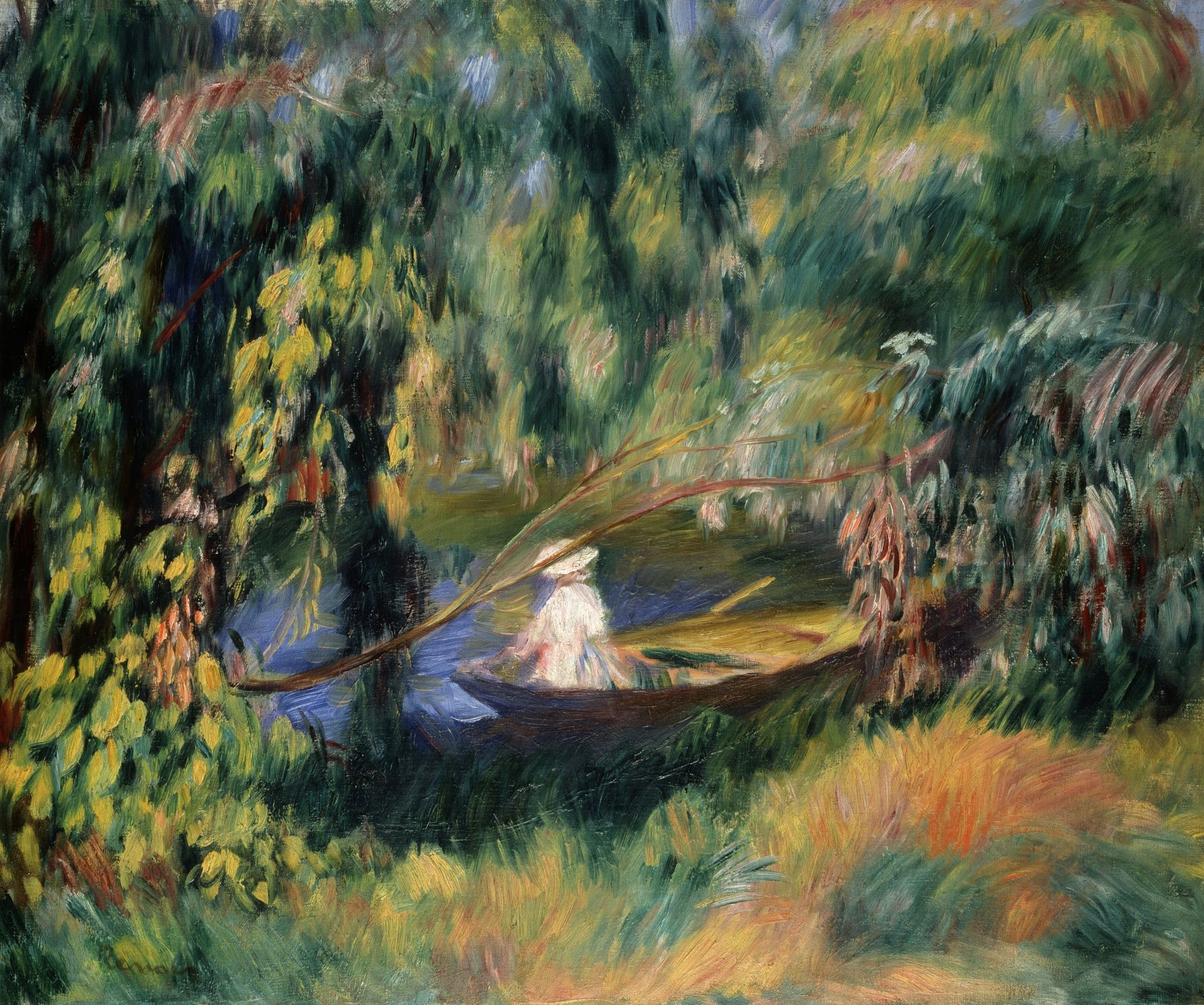 Pierre-Auguste Renoir, Das Boot, um 1878, Öl auf Leinwand, Museum Langmatt, Stiftung Langmatt Sidney und Jenny Brown, Baden, Schweiz