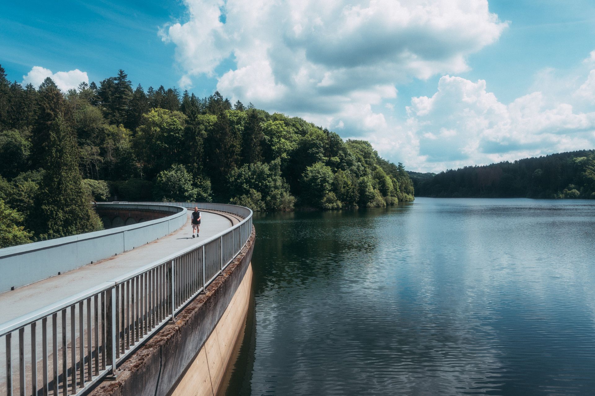 Drei-Täler-Tour, Eschbachtalsperre in Remscheid