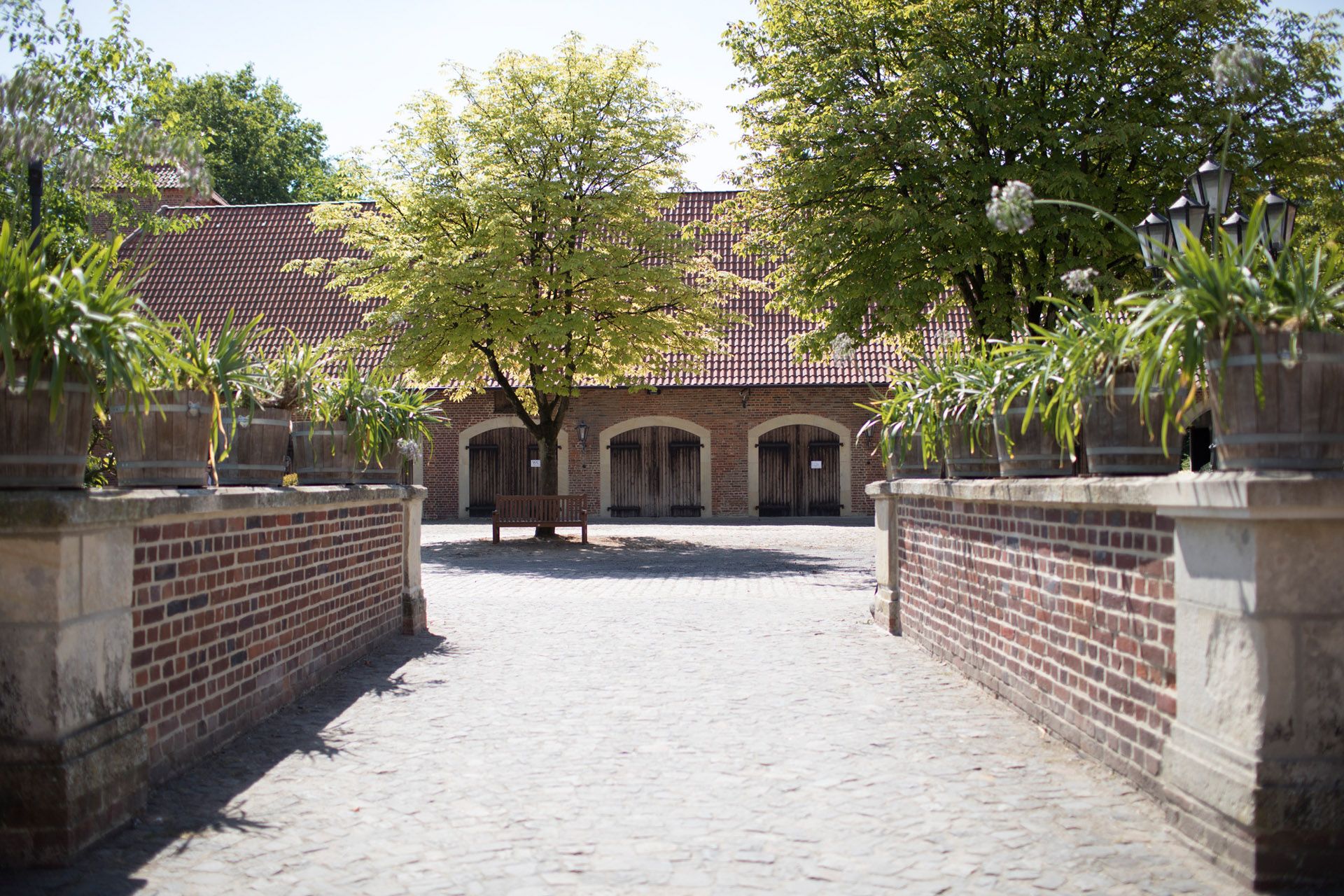 Burg Hülshoff verfügt auch über eine Vorburg, die von Gästen erkundet werden kann