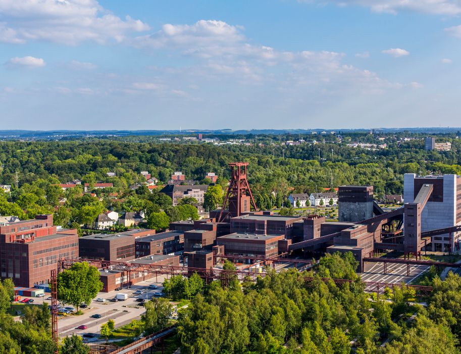 Panoramablick über das 100 Hektar große Zollverein-Gelände