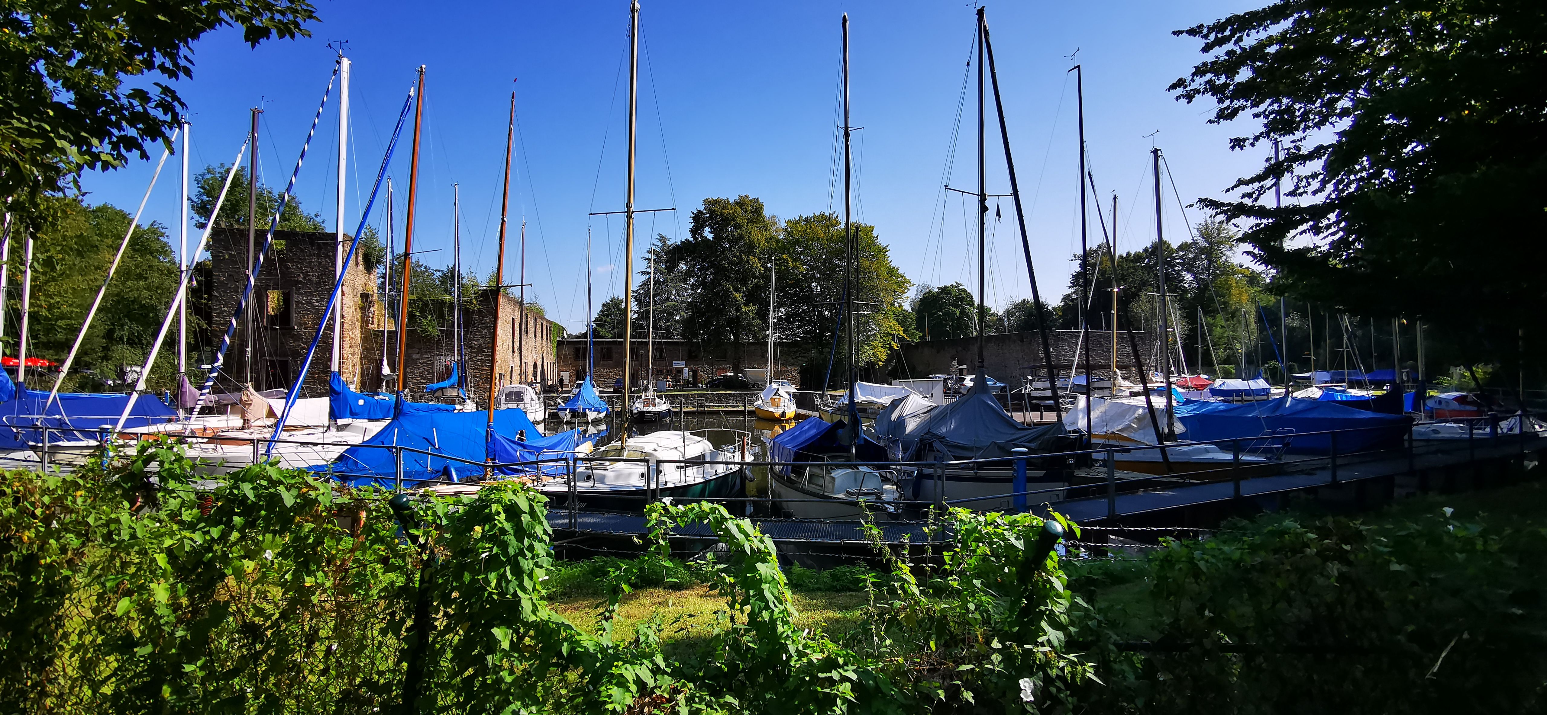 Segelboote im Hafen