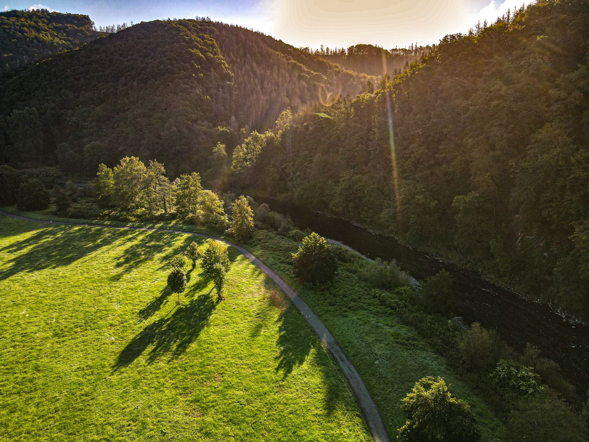 Panorama Radweg Sieg