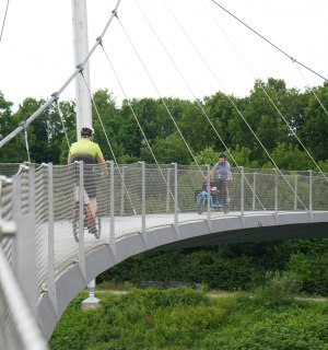 Die Radbrücke Grimberger Sichel in Gelsenkirchen, © Jule Wagner