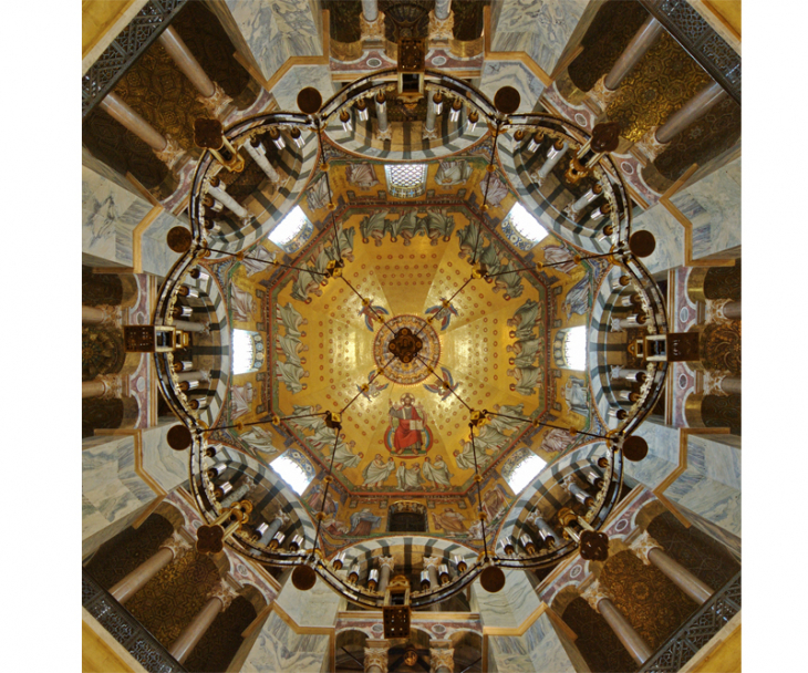 Das Kuppelmosaik im Aachener Dom, © aachen tourist service e.V.