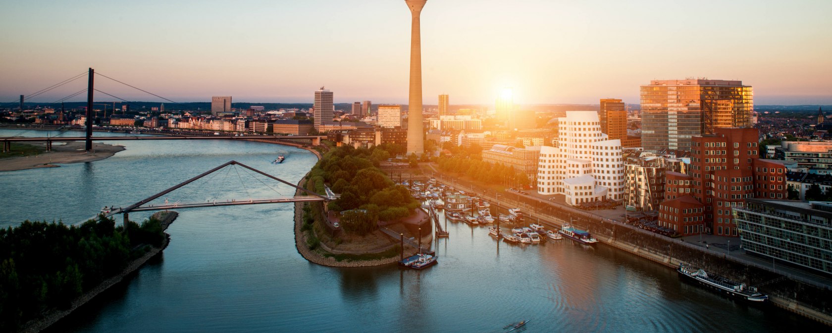 Blick auf den Medienhafen Düsseldorf, © Düsseldorf Convention