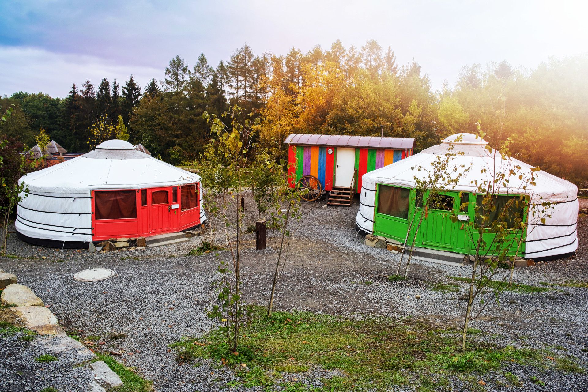 Jurten am Baumwipfelpfad Panarbora, Waldbröl, Bergisches Land