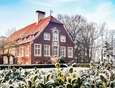 Münster Schloss Haus Rüschhaus Winter, © Münsterland e.V.