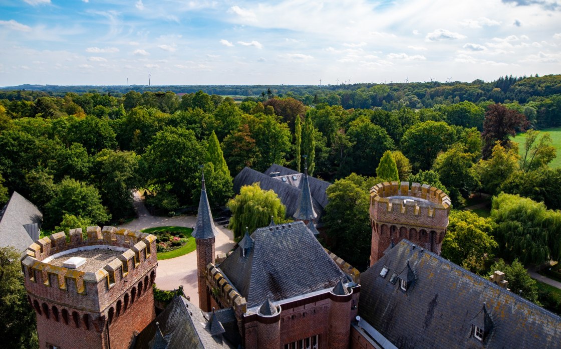 Blick vom Schloss Moyland über die Wälder, © Tourismus NRW e.V.