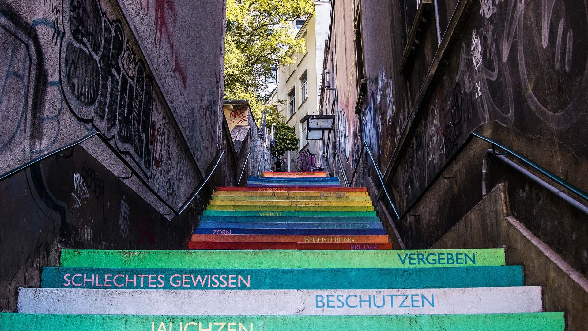 Ansicht der Stufen der Holsteiner Treppe in Wuppertal, © Tourismus NRW e.V.