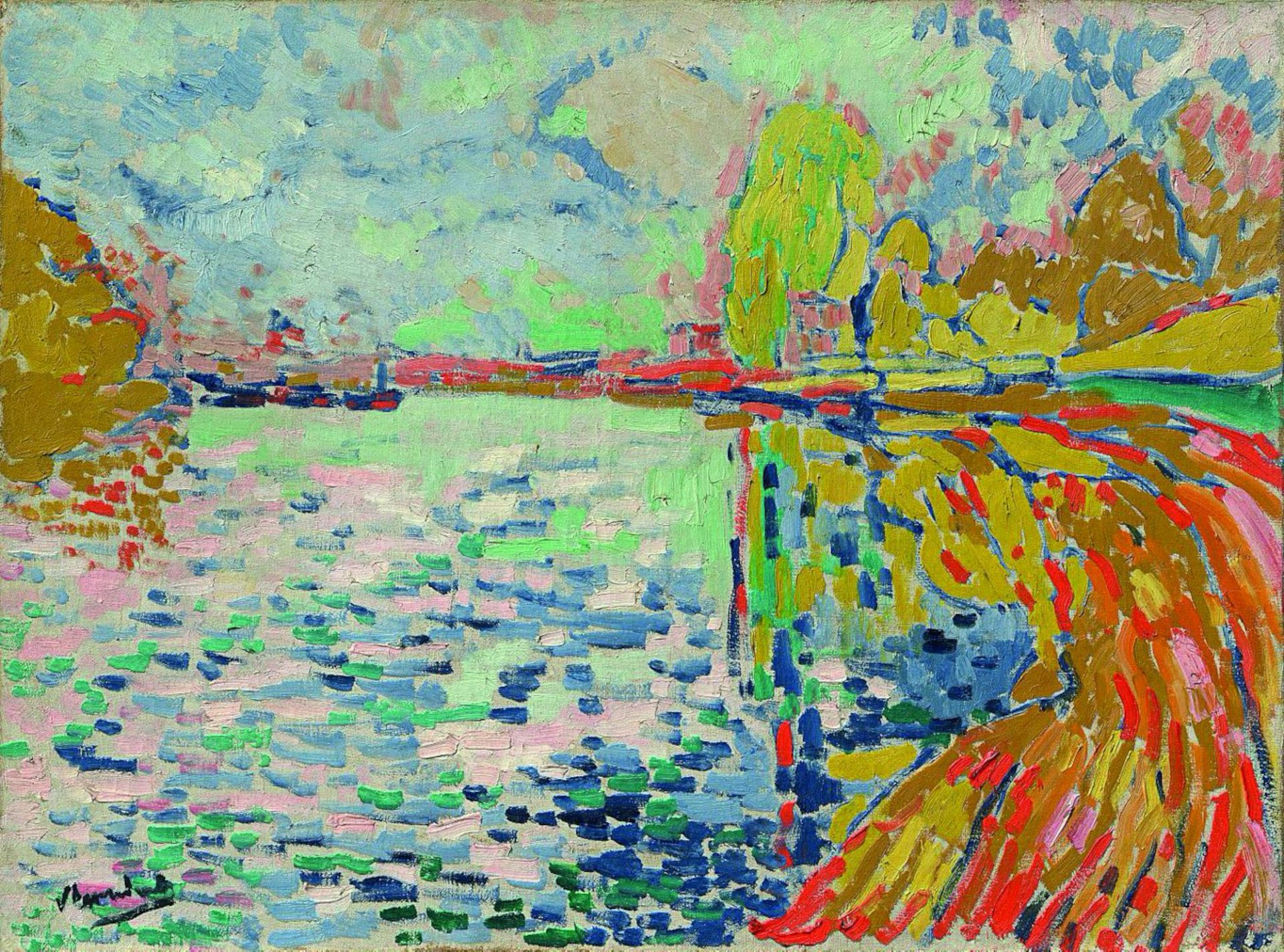 Maurice de Vlaminck,
Die Seine bei Bougival, 1906, Hasso Plattner Collection