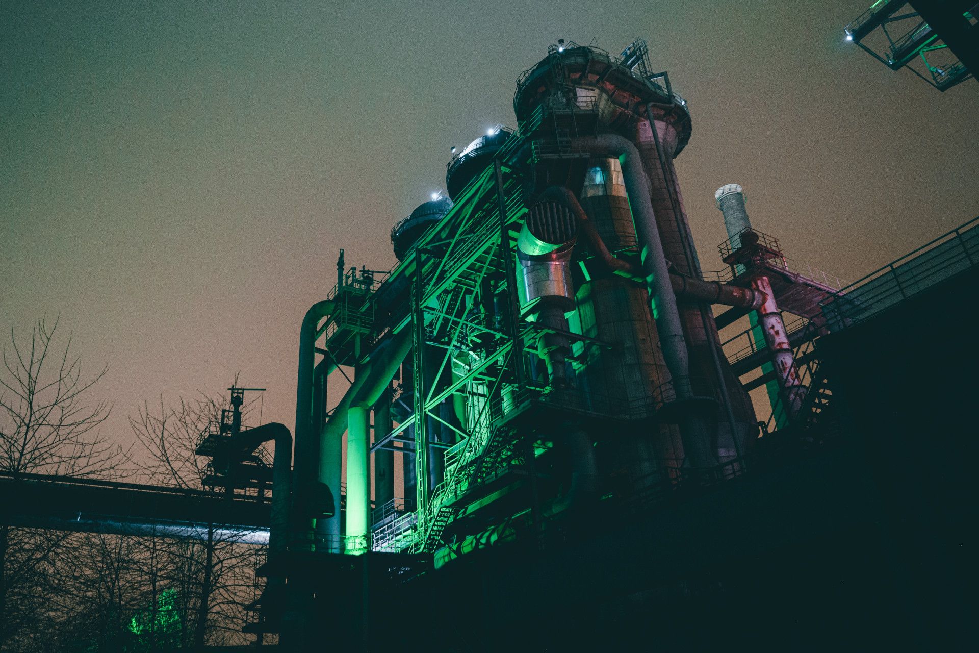 Landschaftspark Duisburg Nord im Winter