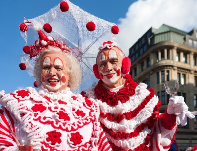 Clowns beim Karneval in Düsseldorf, © Jörg Letz / Düsseldorf Tourismus