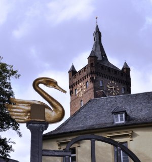 Goldener Schwan an der Schwanenburg in Kleve, © Peter Schiller, Niederrhein Tourismus