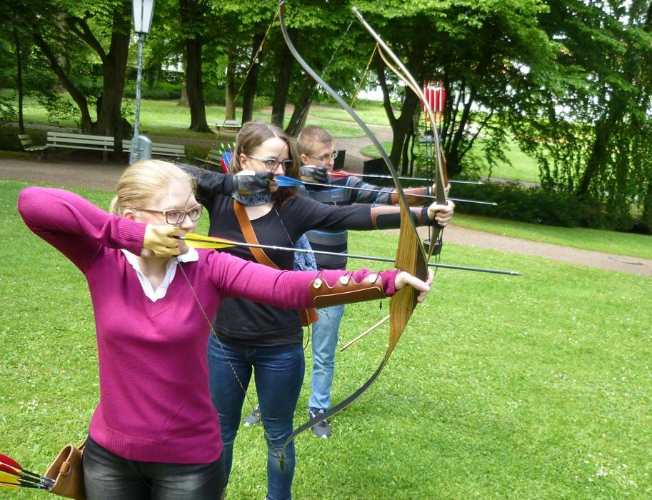 Bogenschießen im Park