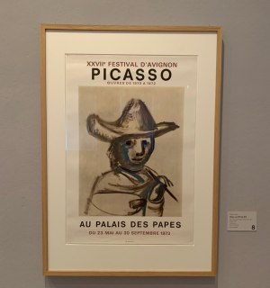 Picasso Plakat im Picasso Museum, © Ilona Marx