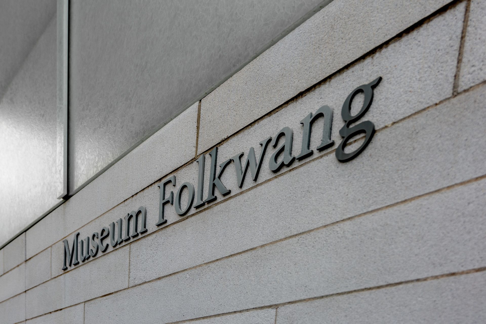 Schriftzug des Folkwang Museums in Essen