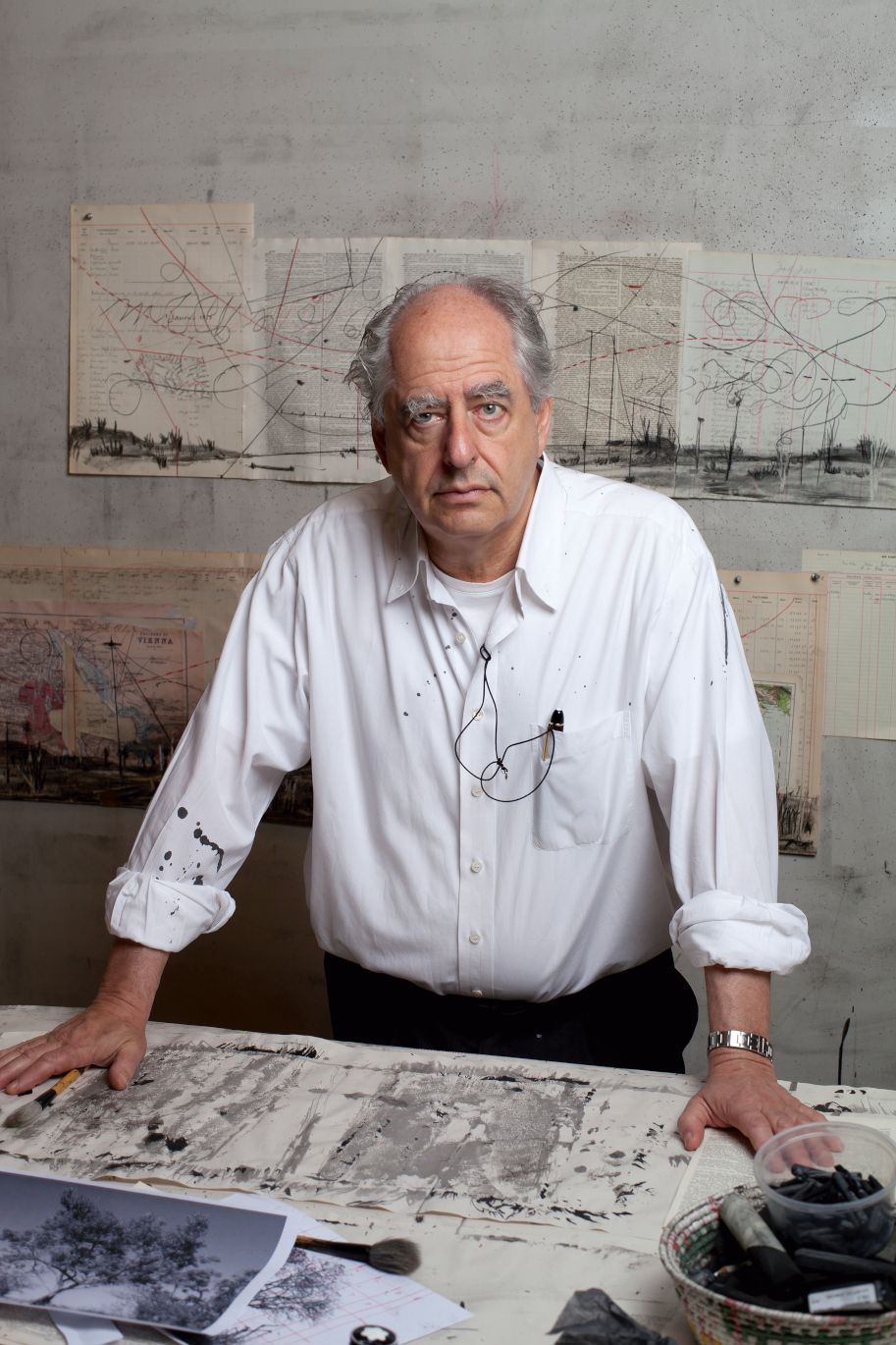 William Kentridge in seinem Studio in Johannesburg, 2014, Foto: Thys Dullaart