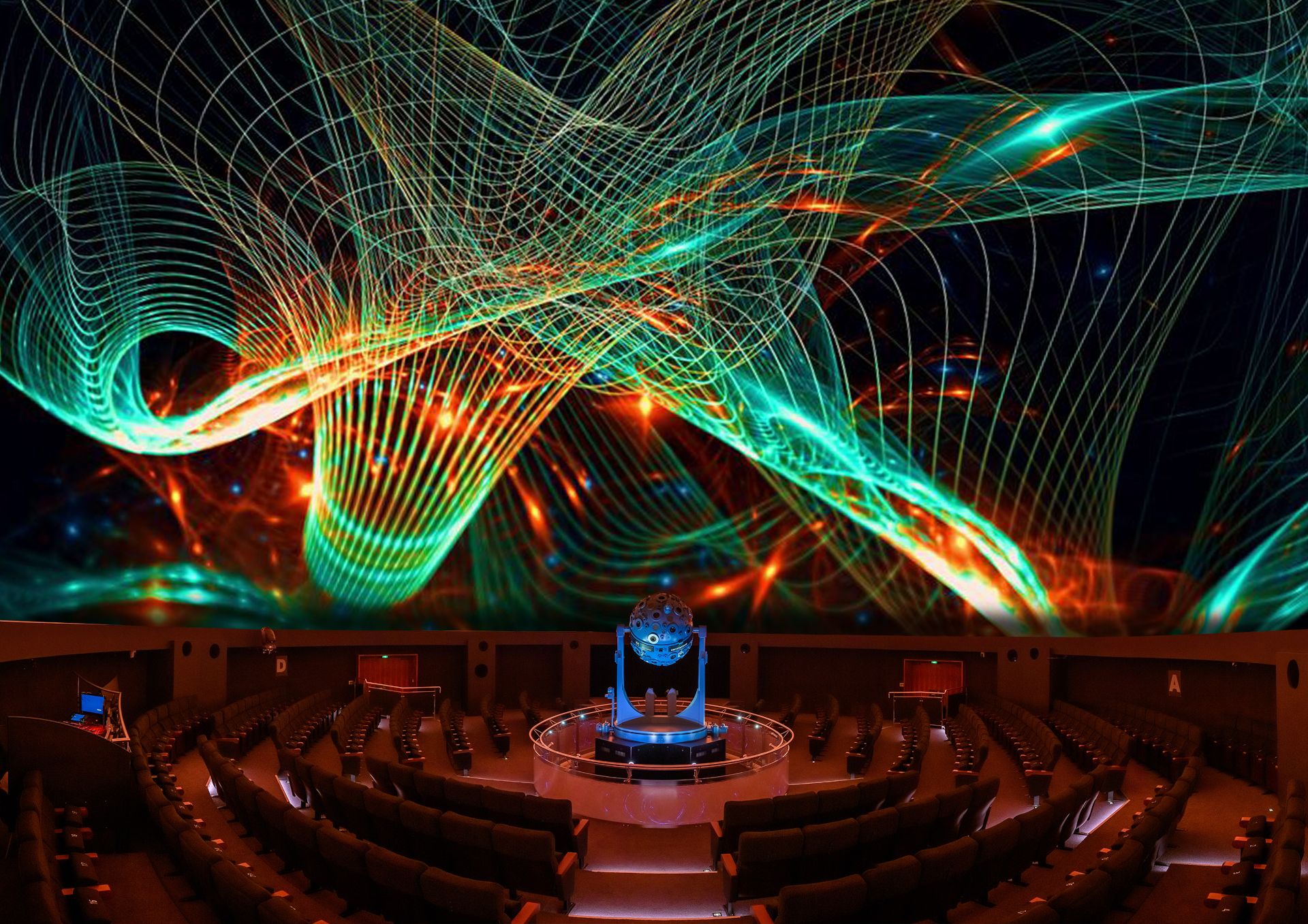 Lasershows sorgen im Zeiss Planetarium Bochum für staunen