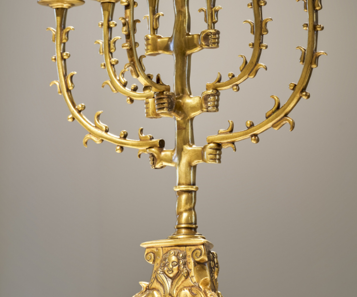 Die Menora ist eines der wichtigsten religiösen Symbole des Judentums., © Relígio - Westfälisches Museum für religiöse Kultur