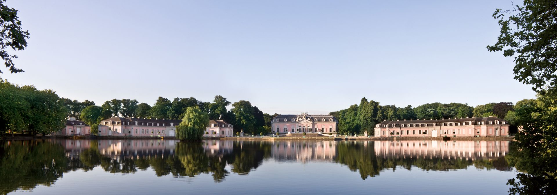 Ausblick auf das Schloss Benrath