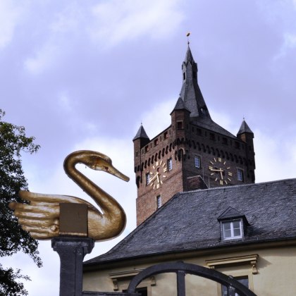 Goldener Schwan an der Schwanenburg in Kleve, © Peter Schiller, Niederrhein Tourismus