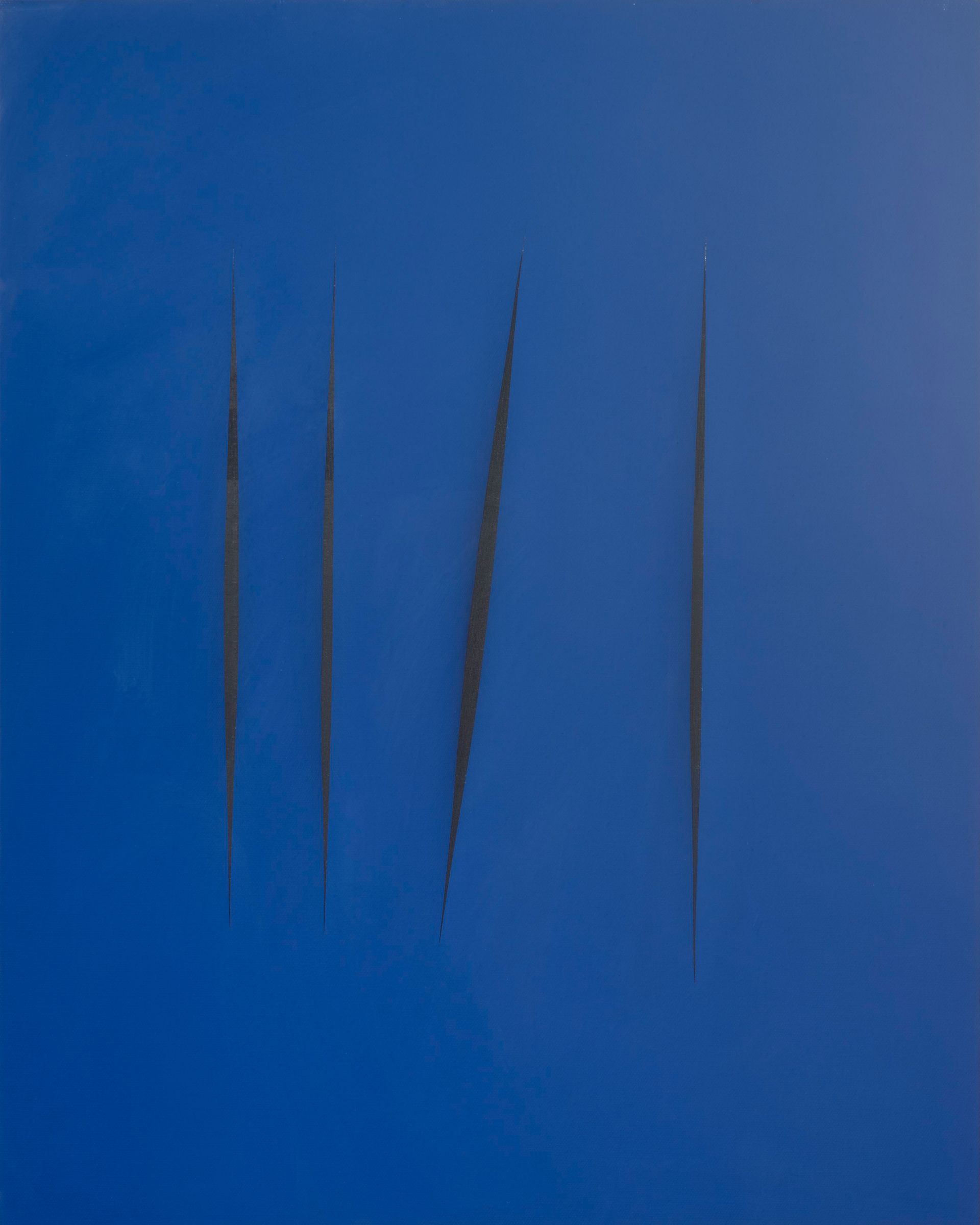 Lucio Fontana, Concetto Spaziale. Attese. 1968 Wasserfarbe, 81 x 65 cm, Kunstpalast Düsseldorf